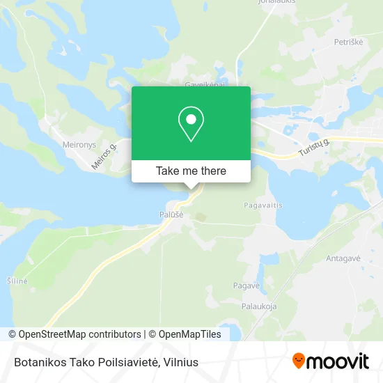 Карта Botanikos Tako Poilsiavietė