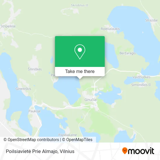 Карта Poilsiavietė Prie Almajo