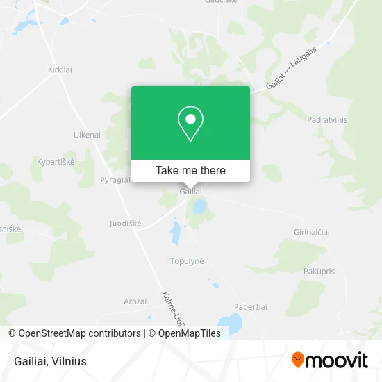 Карта Gailiai