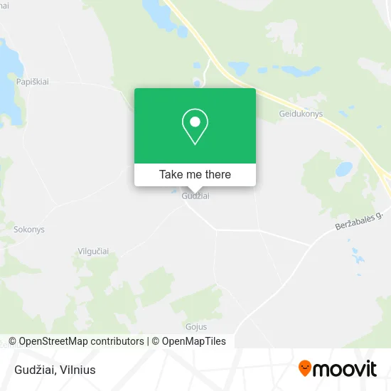Карта Gudžiai