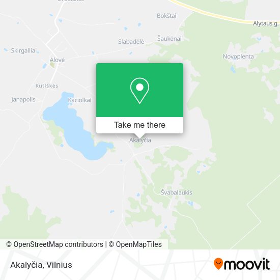 Карта Akalyčia