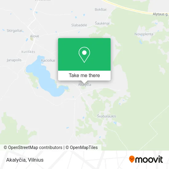 Карта Akalyčia