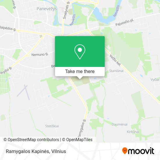 Карта Ramygalos Kapinės