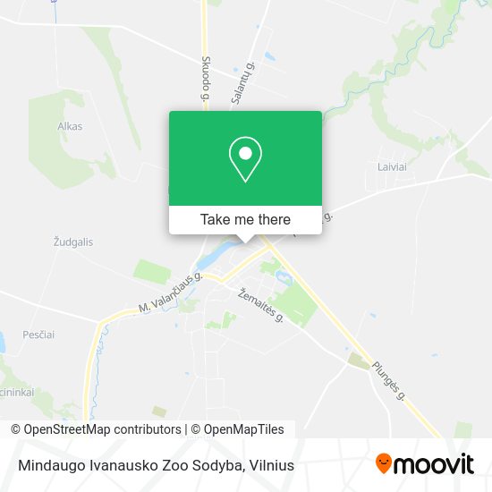 Карта Mindaugo Ivanausko Zoo Sodyba