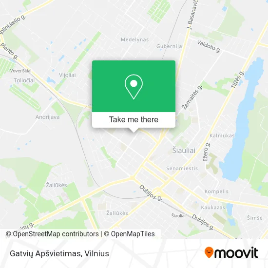 Карта Gatvių Apšvietimas