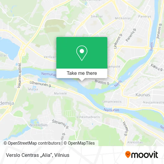 Карта Verslo Centras „Alia“