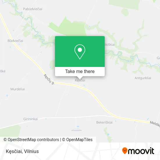 Карта Kęsčiai