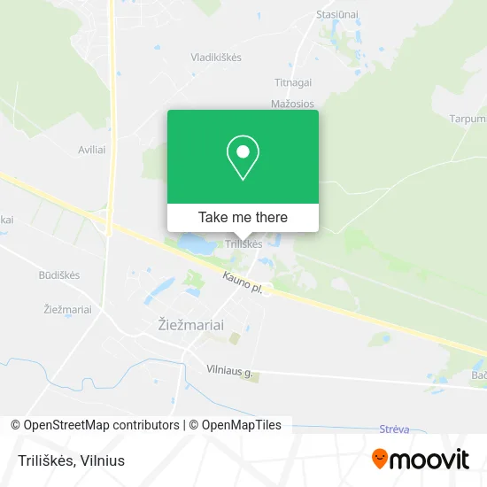 Карта Triliškės