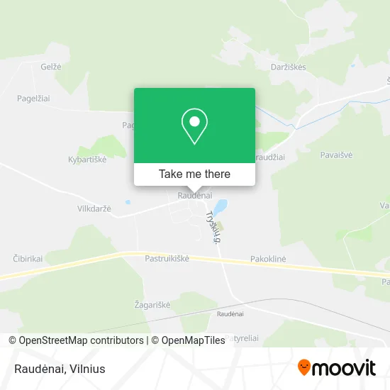 Карта Raudėnai