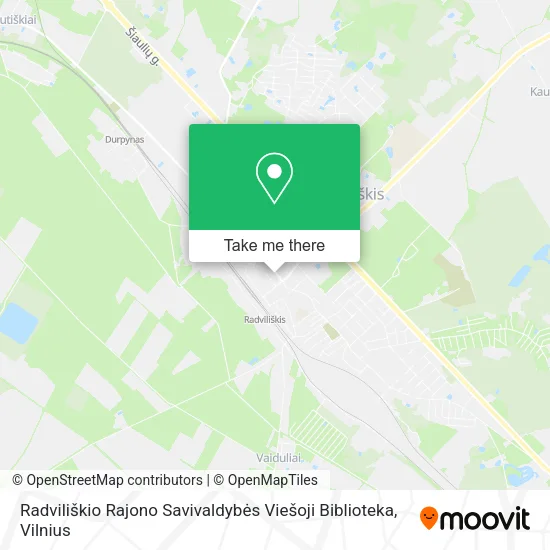 Карта Radviliškio Rajono Savivaldybės Viešoji Biblioteka