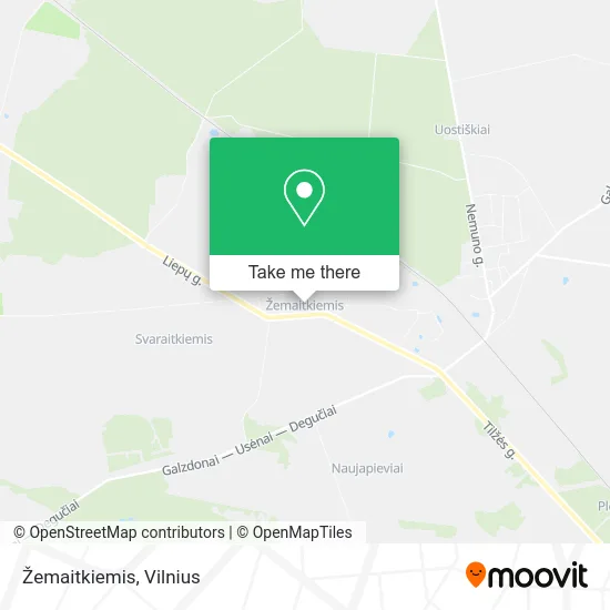 Карта Žemaitkiemis