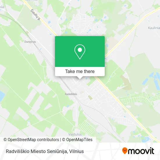 Карта Radviliškio Miesto Seniūnija