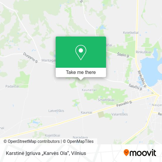 Карта Karstinė Įgriuva „Karvės Ola“
