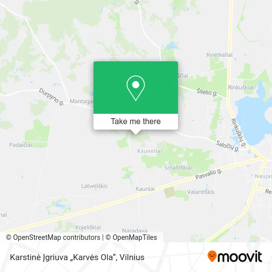 Карта Karstinė Įgriuva „Karvės Ola“