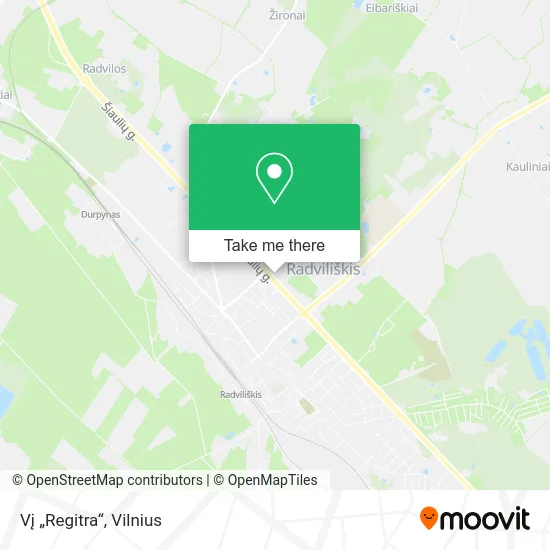Карта Vį „Regitra“