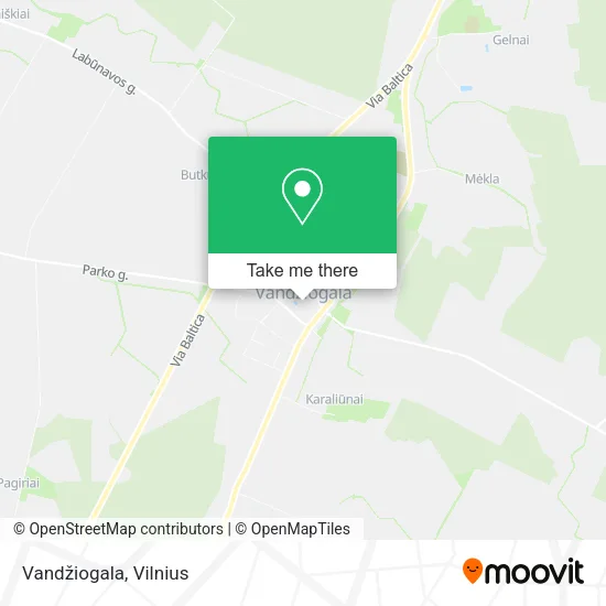 Карта Vandžiogala