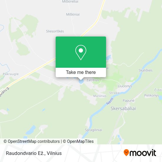 Карта Raudondvario Ež.