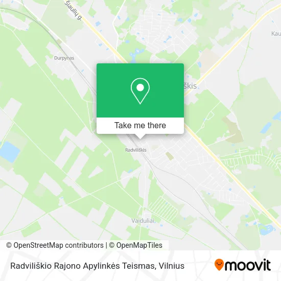 Карта Radviliškio Rajono Apylinkės Teismas