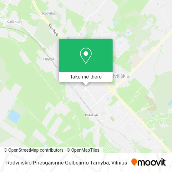 Карта Radviliškio Priešgaisrinė Gelbėjimo Tarnyba