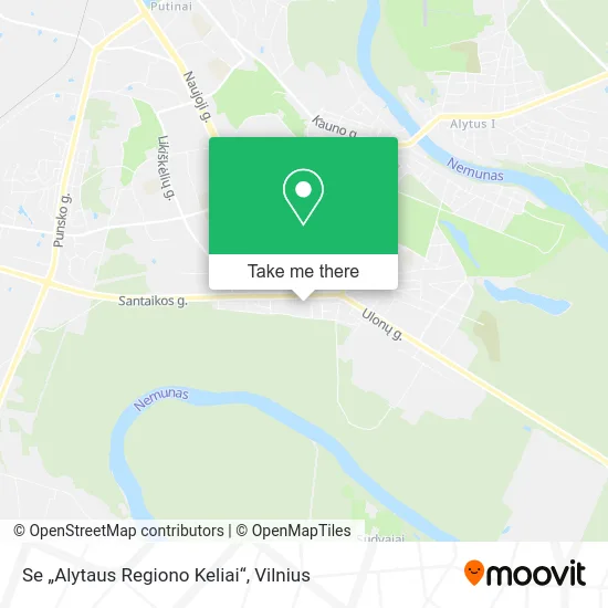 Карта Se „Alytaus Regiono Keliai“