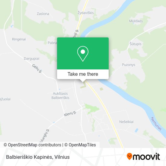 Карта Balbieriškio Kapinės