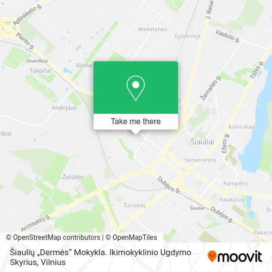 Šiaulių „Dermės“ Mokykla. Ikimokyklinio Ugdymo Skyrius map