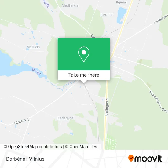 Карта Darbėnai