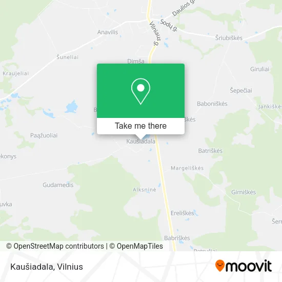 Карта Kaušiadala
