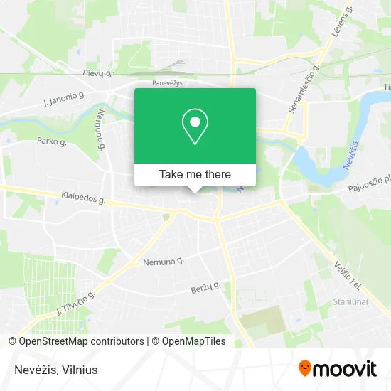 Карта Nevėžis