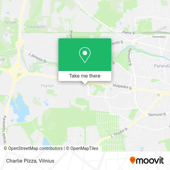 Карта Charlie Pizza