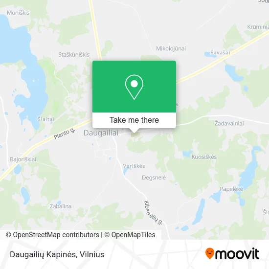 Карта Daugailių Kapinės