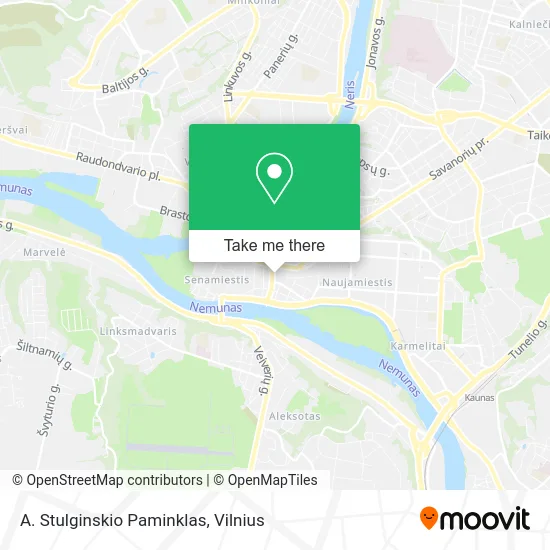 Карта A. Stulginskio Paminklas