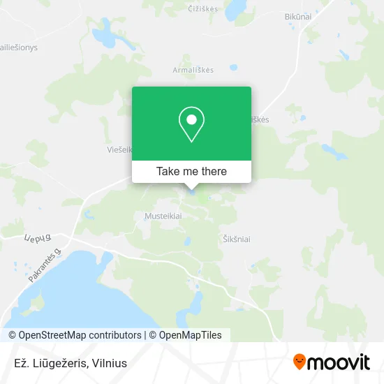 Карта Ež. Liūgežeris