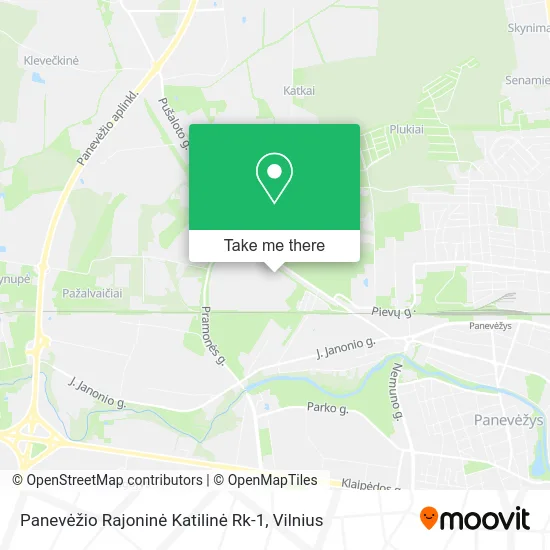 Карта Panevėžio Rajoninė Katilinė Rk-1