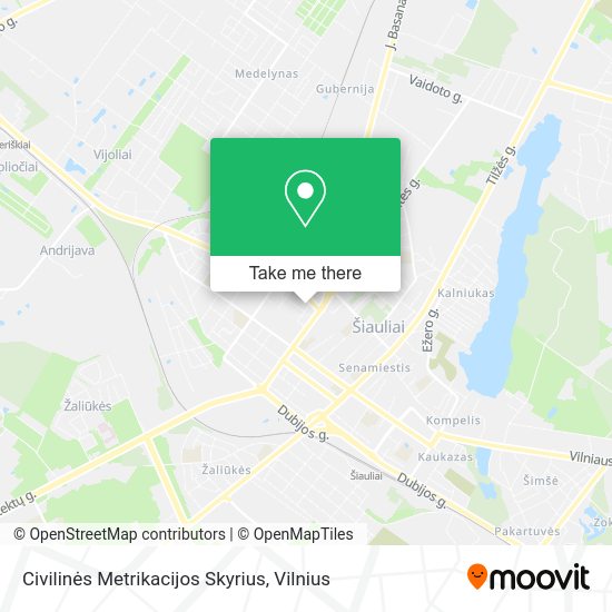 Карта Civilinės Metrikacijos Skyrius