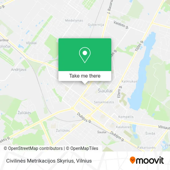 Карта Civilinės Metrikacijos Skyrius