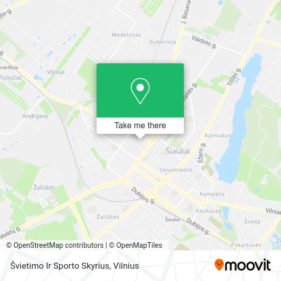 Карта Švietimo Ir Sporto Skyrius