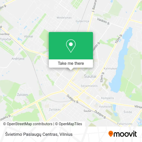 Карта Švietimo Paslaugų Centras