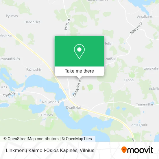 Карта Linkmenų Kaimo I-Osios Kapinės