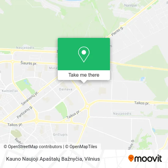 Карта Kauno Naujoji Apaštalų Bažnyčia