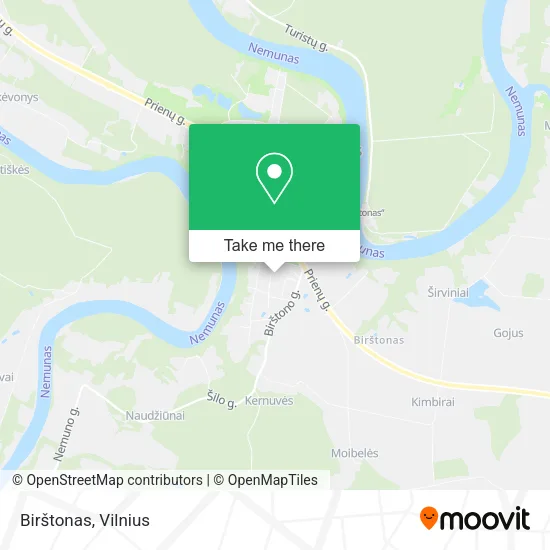 Карта Birštonas