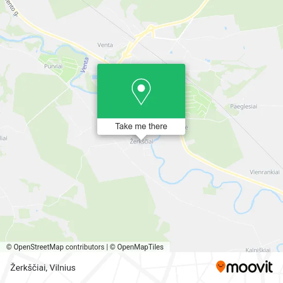 Карта Žerkščiai
