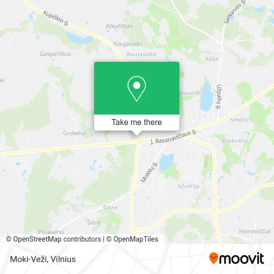 Moki-Veži map
