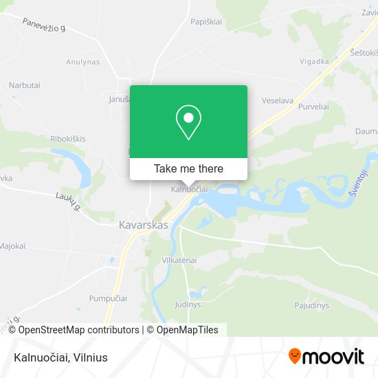 Карта Kalnuočiai