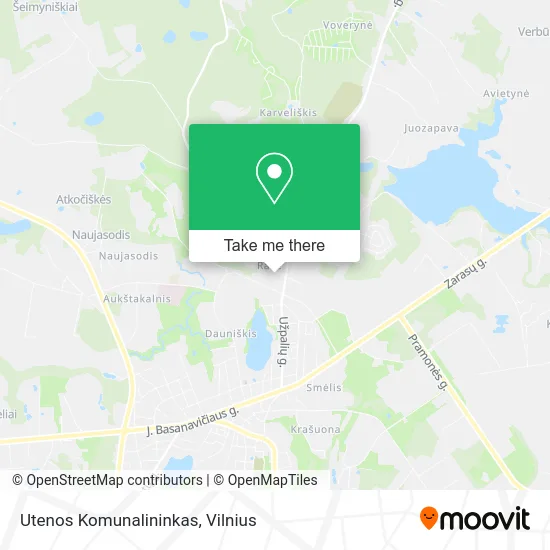 Карта Utenos Komunalininkas