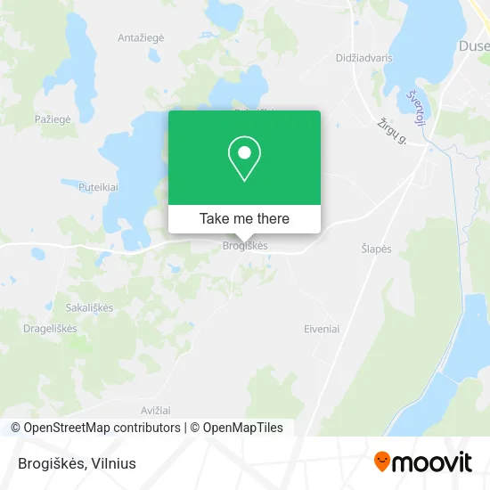 Карта Brogiškės