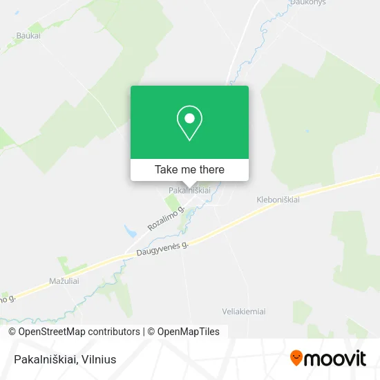 Карта Pakalniškiai