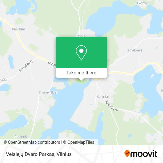 Карта Veisiejų Dvaro Parkas