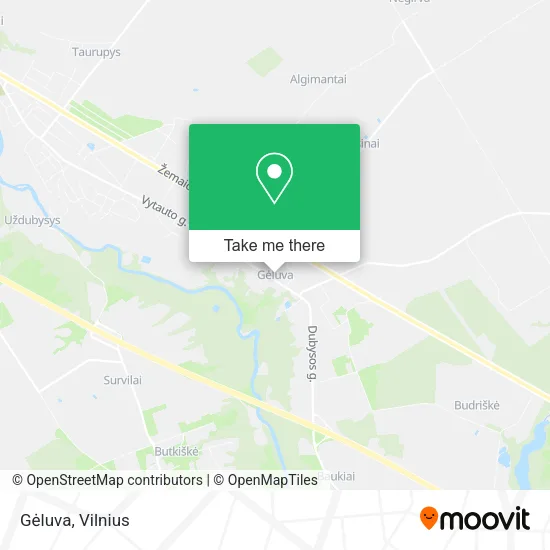 Карта Gėluva