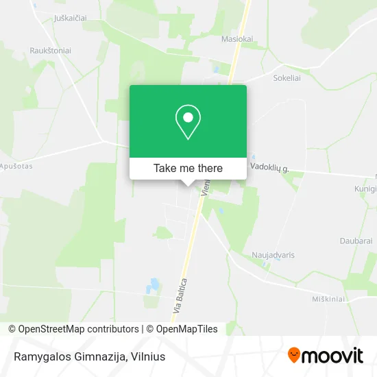 Карта Ramygalos Gimnazija